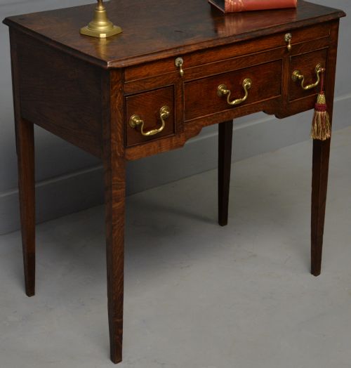 CHARMING GEORGIAN OAK LOWBOY SIDE TABLE - ADDITIONAL PHOTO 6