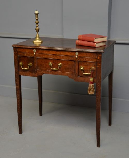 CHARMING GEORGIAN OAK LOWBOY SIDE TABLE - ADDITIONAL PHOTO 7