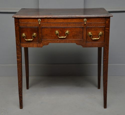 CHARMING GEORGIAN OAK LOWBOY SIDE TABLE - ADDITIONAL PHOTO 8