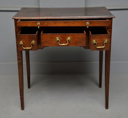 CHARMING GEORGIAN OAK LOWBOY SIDE TABLE - ADDITIONAL PHOTO 13