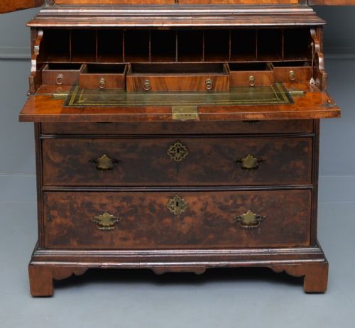 GEORGE II WALNUT SECRETAIRE BOOKCASE DESK C1730 - ADDITIONAL PHOTO 12