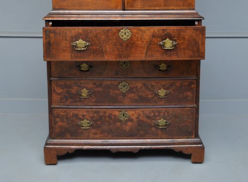 GEORGE II WALNUT SECRETAIRE BOOKCASE DESK C1730 - ADDITIONAL PHOTO 17