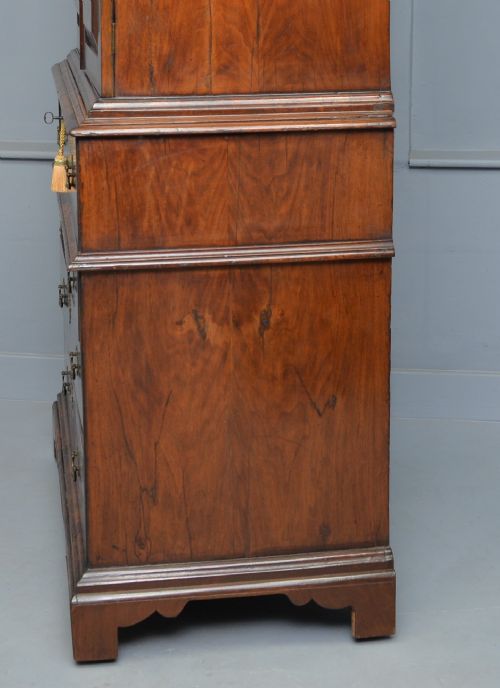 GEORGE II WALNUT SECRETAIRE BOOKCASE DESK C1730 - ADDITIONAL PHOTO 23