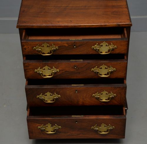 CHARMING SMALL REGENCY ROSEWOOD CHEST OF DRAWERS - ADDITIONAL PHOTO 8