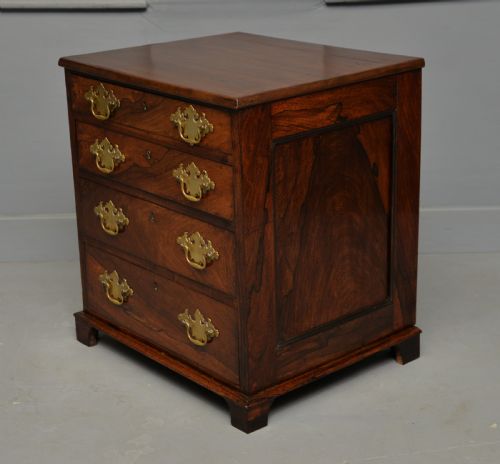 CHARMING SMALL REGENCY ROSEWOOD CHEST OF DRAWERS - ADDITIONAL PHOTO 11