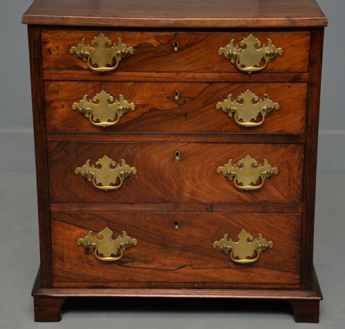CHARMING SMALL REGENCY ROSEWOOD CHEST OF DRAWERS - ADDITIONAL PHOTO 16