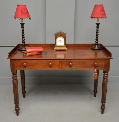WILLIAM IV MAHOGANY WRITING TABLE SIDE TABLE DRESSING TABLE - ADDITIONAL PHOTO 1