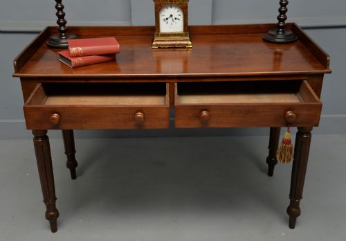 WILLIAM IV MAHOGANY WRITING TABLE SIDE TABLE DRESSING TABLE - ADDITIONAL PHOTO 3