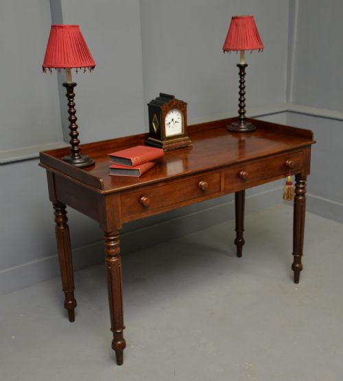 WILLIAM IV MAHOGANY WRITING TABLE SIDE TABLE DRESSING TABLE - ADDITIONAL PHOTO 4