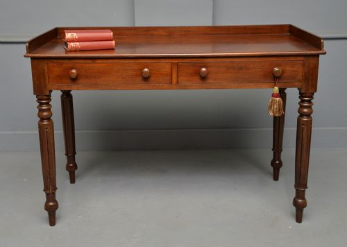 WILLIAM IV MAHOGANY WRITING TABLE SIDE TABLE DRESSING TABLE - ADDITIONAL PHOTO 5