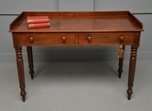 WILLIAM IV MAHOGANY WRITING TABLE SIDE TABLE DRESSING TABLE - ADDITIONAL PHOTO 6