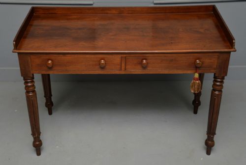 WILLIAM IV MAHOGANY WRITING TABLE SIDE TABLE DRESSING TABLE - ADDITIONAL PHOTO 10