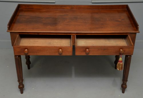 WILLIAM IV MAHOGANY WRITING TABLE SIDE TABLE DRESSING TABLE - ADDITIONAL PHOTO 11