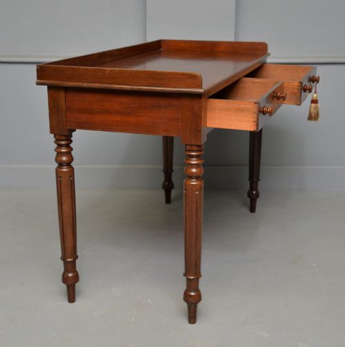 WILLIAM IV MAHOGANY WRITING TABLE SIDE TABLE DRESSING TABLE - ADDITIONAL PHOTO 12