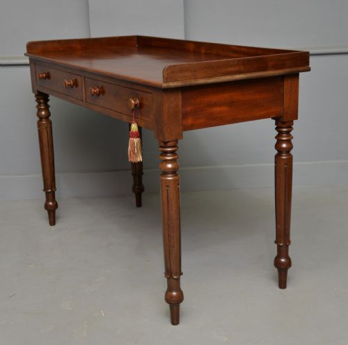 WILLIAM IV MAHOGANY WRITING TABLE SIDE TABLE DRESSING TABLE - ADDITIONAL PHOTO 14