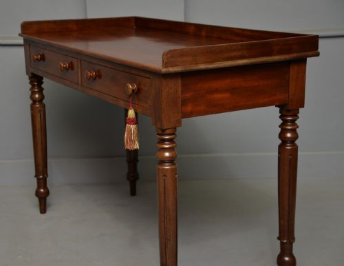 WILLIAM IV MAHOGANY WRITING TABLE SIDE TABLE DRESSING TABLE - ADDITIONAL PHOTO 15