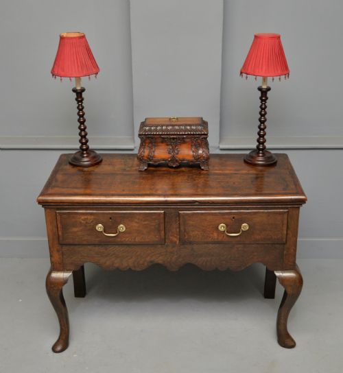 CHARMING SMALL GEORGIAN OAK SIDEBOARD DRESSER BASE - ADDITIONAL PHOTO 2