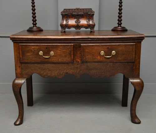 CHARMING SMALL GEORGIAN OAK SIDEBOARD DRESSER BASE - ADDITIONAL PHOTO 3