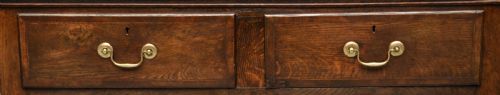 CHARMING SMALL GEORGIAN OAK SIDEBOARD DRESSER BASE - ADDITIONAL PHOTO 7