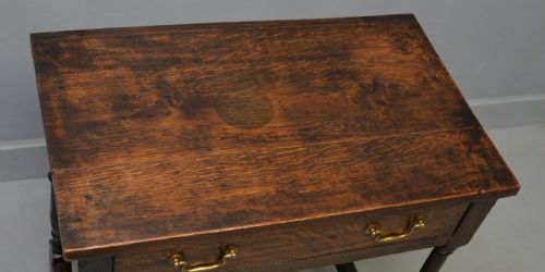 CHARMING 18TH CENTURY OAK SIDE TABLE - ADDITIONAL PHOTO 14