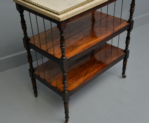REGENCY ROSEWOOD MARBLE WHATNOT SHELVES - ADDITIONAL PHOTO 22