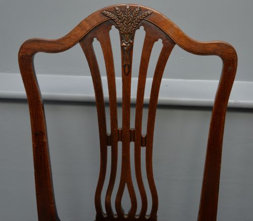 SET OF SIX 18TH CENTURY GEORGIAN HEPPLEWHITE MAHOGANY DINING CHAIRS - ADDITIONAL PHOTO 10