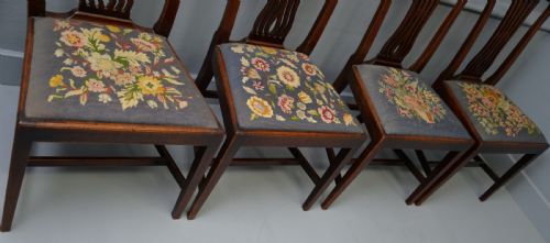 SET OF SIX 18TH CENTURY GEORGIAN HEPPLEWHITE MAHOGANY DINING CHAIRS - ADDITIONAL PHOTO 12