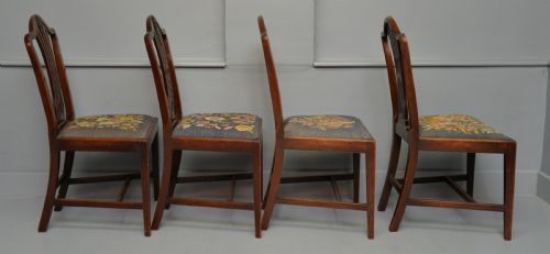 SET OF SIX 18TH CENTURY GEORGIAN HEPPLEWHITE MAHOGANY DINING CHAIRS - ADDITIONAL PHOTO 16