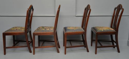 SET OF SIX 18TH CENTURY GEORGIAN HEPPLEWHITE MAHOGANY DINING CHAIRS - ADDITIONAL PHOTO 18