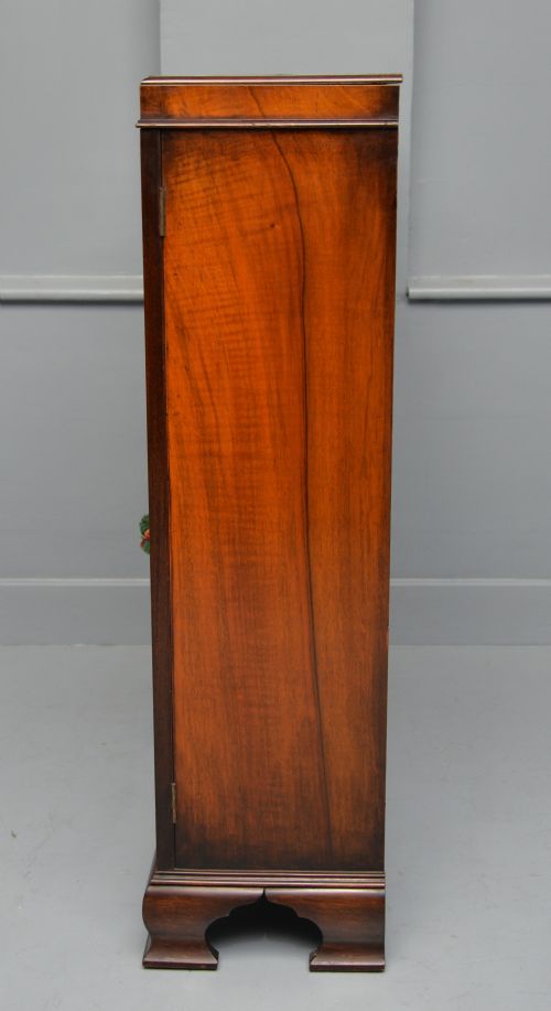 1920S QUEEN ANNE STYLE WALNUT GLAZED BOOKCASE - ADDITIONAL PHOTO 7