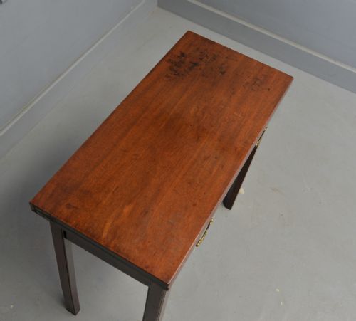 ELEGANT GEORGIAN MAHOGANY TEA SIDE TABLE - ADDITIONAL PHOTO 15