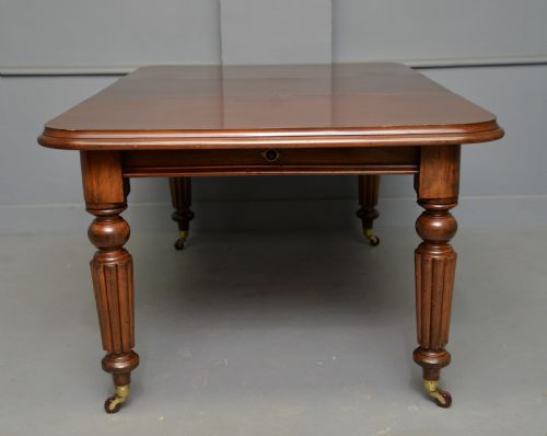VICTORIAN MAHOGANY EXTENDING DINING TABLE - ADDITIONAL PHOTO 12