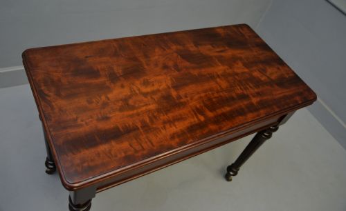 GEORGIAN MAHOGANY CARD TABLE SIDE TABLE - ADDITIONAL PHOTO 8