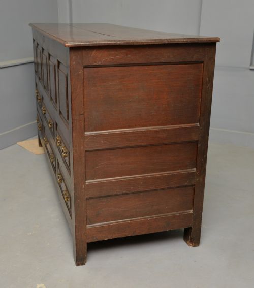 MAGNIFICENT LARGE 18TH CENTURY GEORGIAN OAK MULE CHEST - ADDITIONAL PHOTO 17
