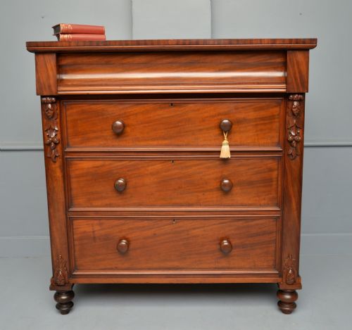 victorian scottish mahogany chest of drawers - CATEGORY: ANTIQUE CHEST OF DRAWERS - DATED VICTORIAN