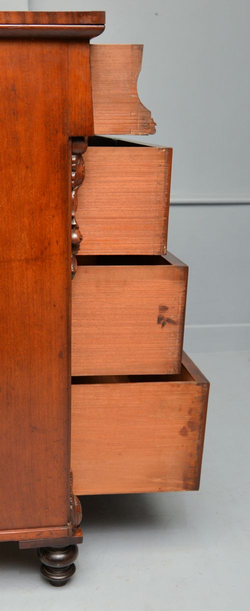 VICTORIAN SCOTTISH MAHOGANY CHEST OF DRAWERS - ADDITIONAL PHOTO 10