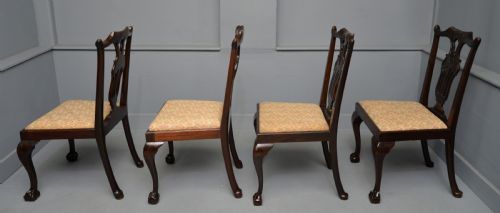 SET OF SIX CHIPPENDALE REVIVAL MAHOGANY DINING CHAIRS BY PHILLIPS JONES - ADDITIONAL PHOTO 10