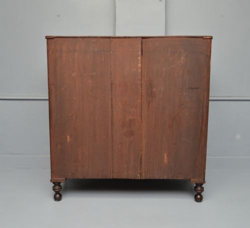 REGENCY MAHOGANY BOWFRONT CHEST OF DRAWERS - ADDITIONAL PHOTO 11