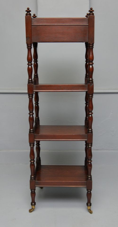 REGENCY MAHOGANY WHATNOT SHELVES - ADDITIONAL PHOTO 5