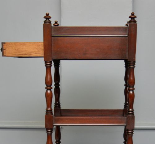 REGENCY MAHOGANY WHATNOT SHELVES - ADDITIONAL PHOTO 7