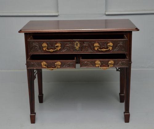 CHIPPENDALE PERIOD GEORGIAN MAHOGANY LOWBOY SIDE TABLE - ADDITIONAL PHOTO 4