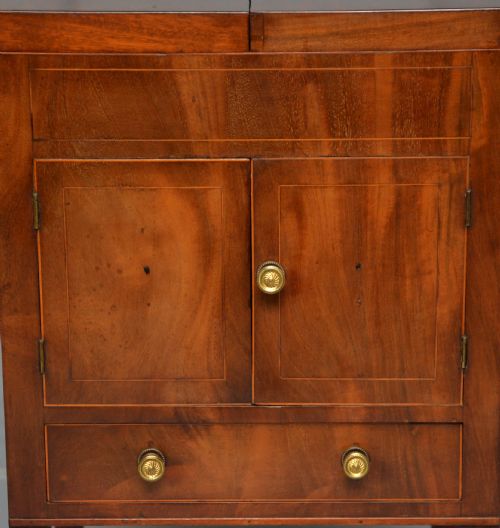GEORGIAN MAHOGANY WASHSTAND BEDSIDE CABINET - ADDITIONAL PHOTO 7