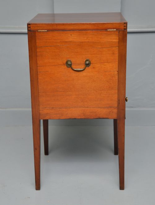 GEORGIAN MAHOGANY WASHSTAND BEDSIDE CABINET - ADDITIONAL PHOTO 10
