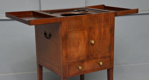 GEORGIAN MAHOGANY WASHSTAND BEDSIDE CABINET - ADDITIONAL PHOTO 13