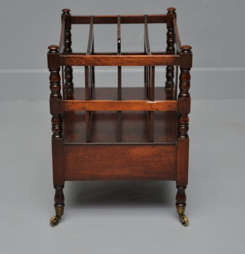 REGENCY MAHOGANY CANTERBURY MAGAZINE STAND RACK MUSIC STAND - ADDITIONAL PHOTO 6
