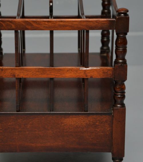 REGENCY MAHOGANY CANTERBURY MAGAZINE STAND RACK MUSIC STAND - ADDITIONAL PHOTO 7