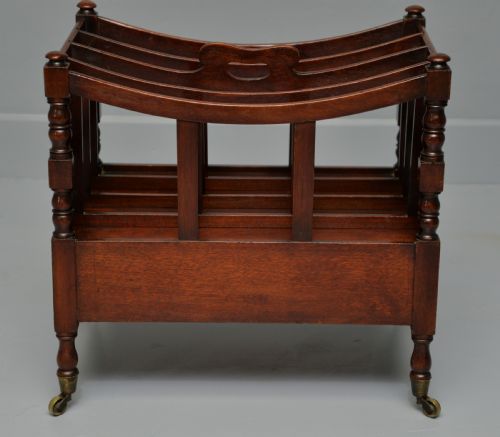 REGENCY MAHOGANY CANTERBURY MAGAZINE STAND RACK MUSIC STAND - ADDITIONAL PHOTO 8