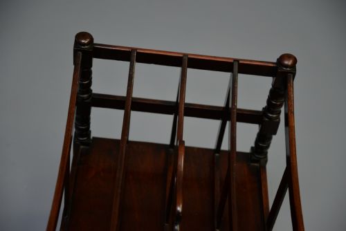 REGENCY MAHOGANY CANTERBURY MAGAZINE STAND RACK MUSIC STAND - ADDITIONAL PHOTO 12