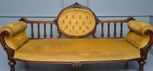 fig 2. Victorian Walnut Show Frame Sofa