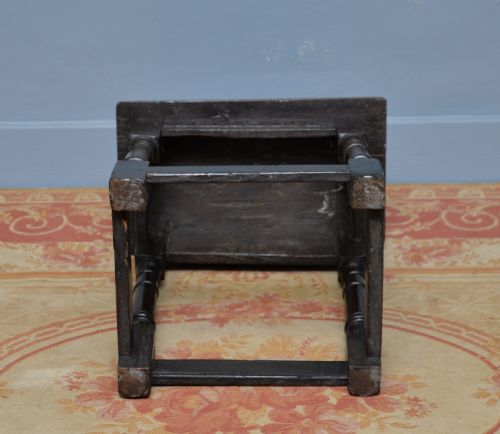 17TH CENTURY CARVED OAK JOINT STOOL - ADDITIONAL PHOTO 12